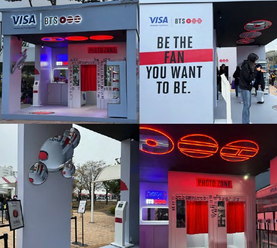 VISA X BTS Promotion Booth